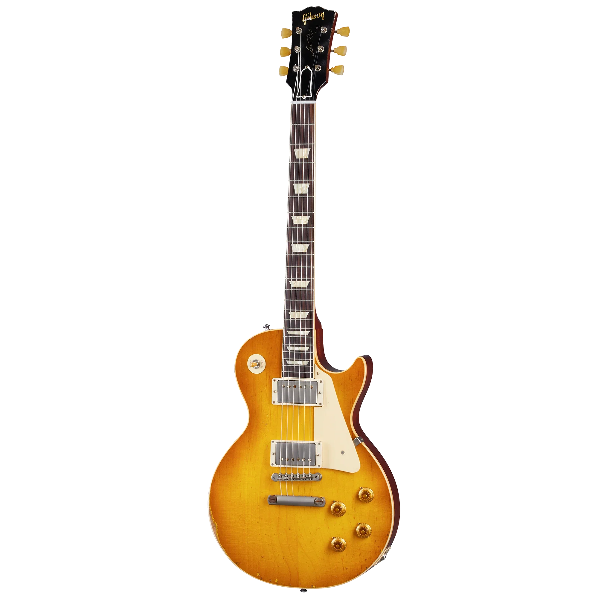Gibson Custom 1958 Les Paul Standard Reissue, Heavy Aged, Lemon Burst 2 Gibson Custom 1958 Les Paul Standard Reissue, Heavy Aged, Lemon Burst