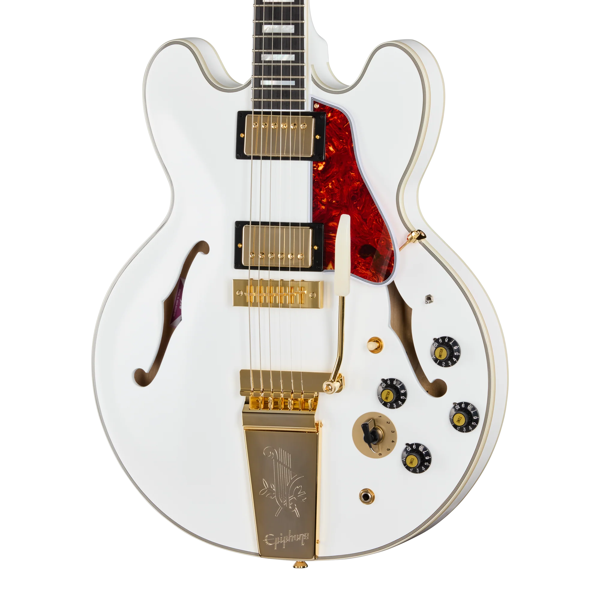 Epiphone IGC Alex Lifeson 1976 ES-355 Reissue, Alpine White