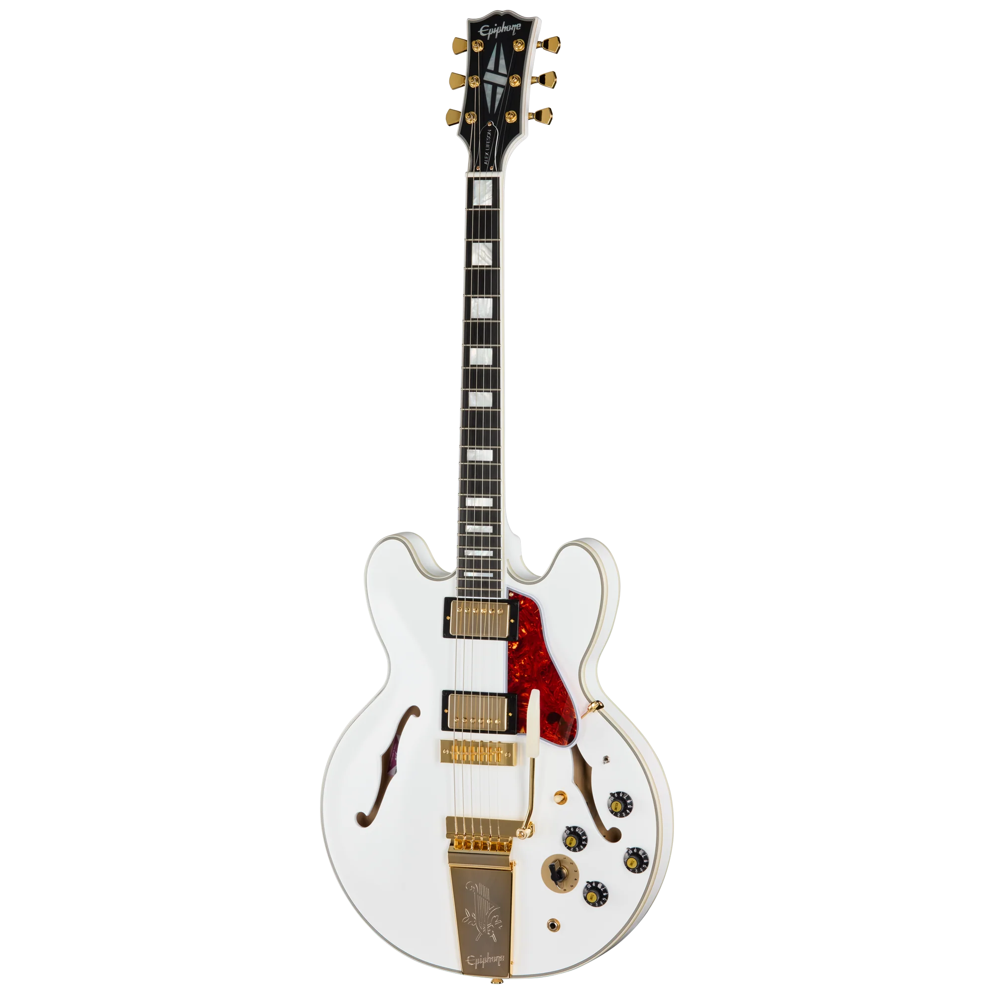 Epiphone IGC Alex Lifeson 1976 ES-355 Reissue, Alpine White 3 Epiphone IGC Alex Lifeson 1976 ES-355 Reissue, Alpine White
