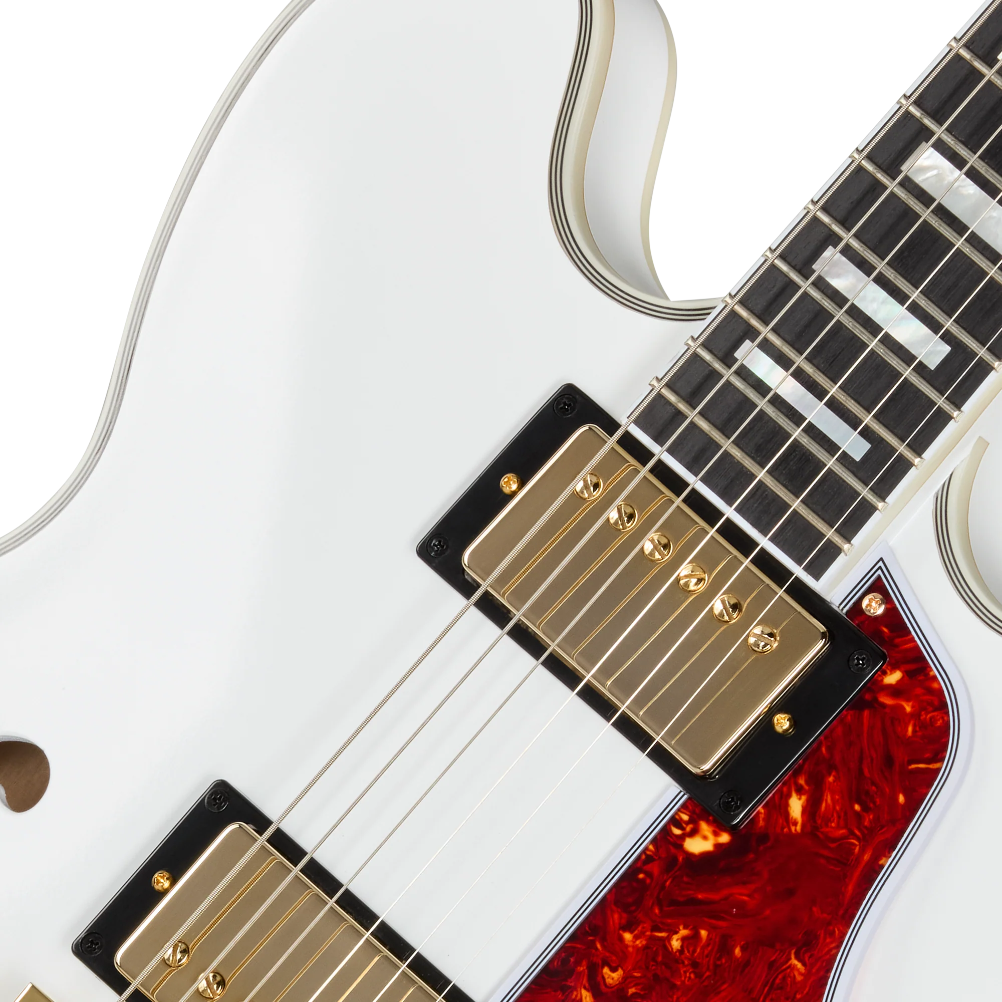 Epiphone IGC Alex Lifeson 1976 ES-355 Reissue, Alpine White 7 Epiphone IGC Alex Lifeson 1976 ES-355 Reissue, Alpine White
