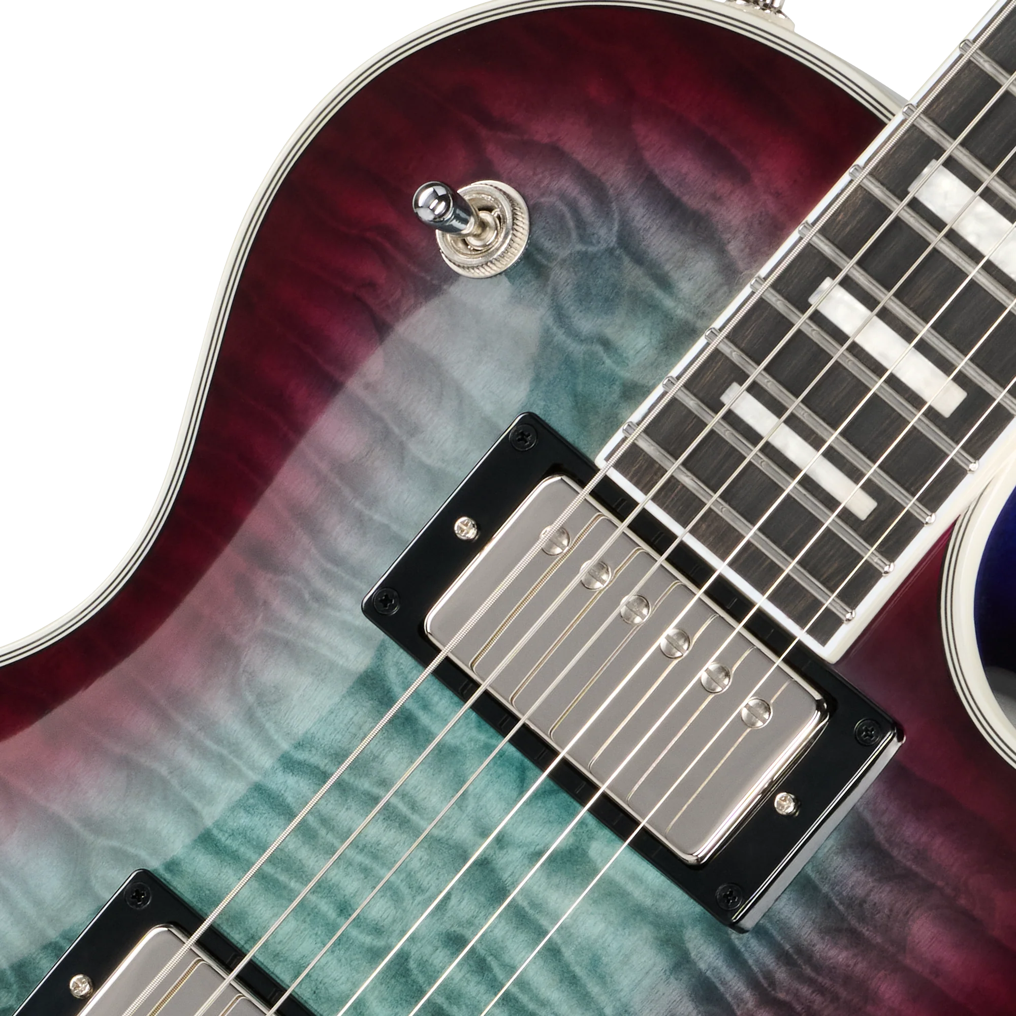 Epiphone Les Paul Custom Modern Quilt, Blueberry Burst, Exclusive 7 Epiphone Les Paul Custom Modern Quilt, Blueberry Burst, Exclusive