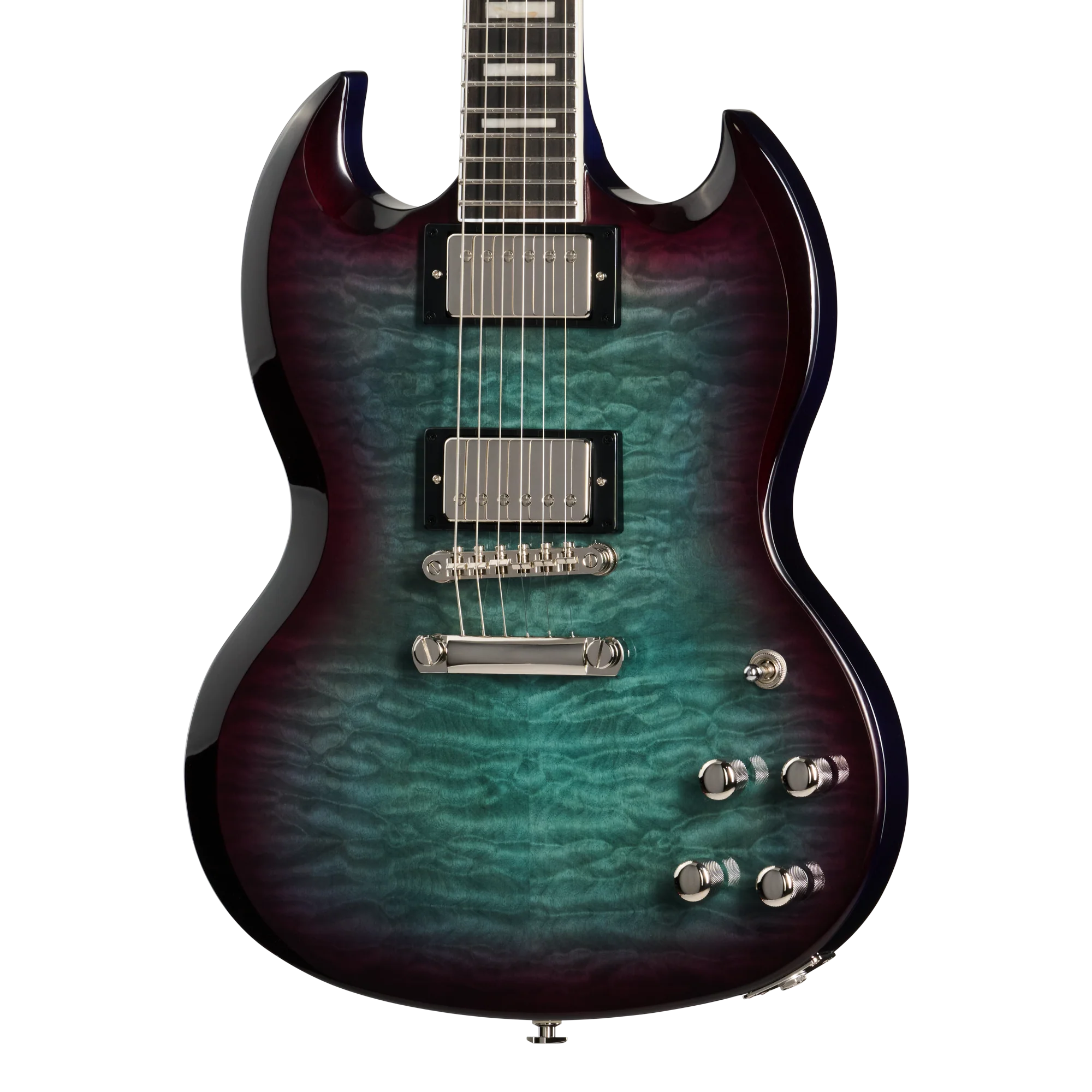 Epiphone SG Custom Modern Quilt, Blueberry Burst, Exclusive