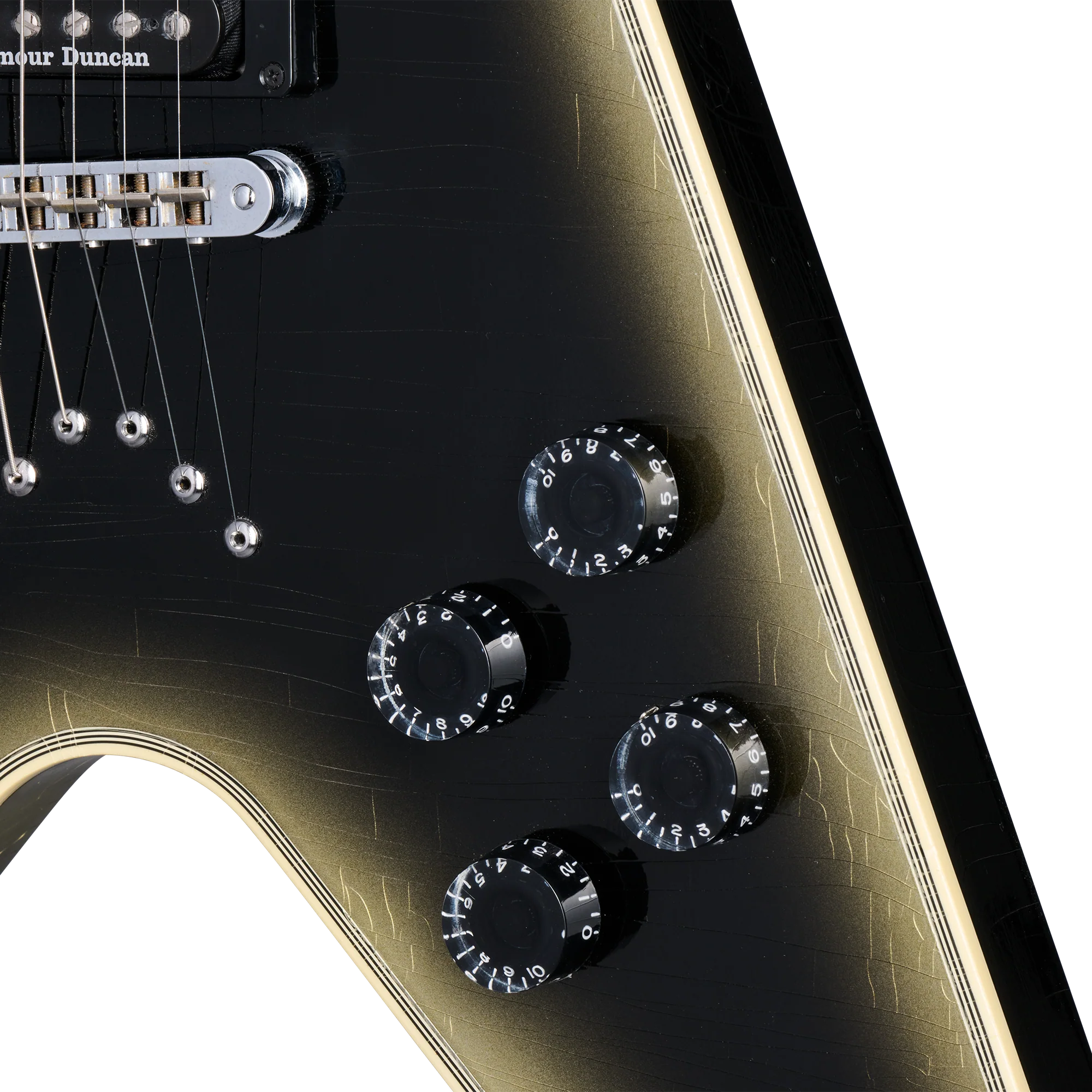 Gibson Custom Adam Jones Flying V Collector's Edition, Reverse Antique Silverburst 7 Gibson Custom Adam Jones Flying V Collector's Edition, Reverse Antique Silverburst