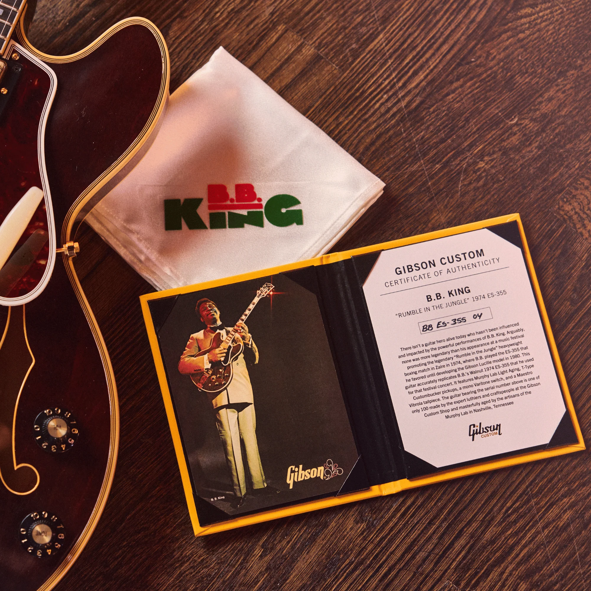 Gibson Custom B.B. King “Rumble in the Jungle” 1974 ES-355, Walnut 13 Gibson Custom B.B. King “Rumble in the Jungle” 1974 ES-355, Walnut