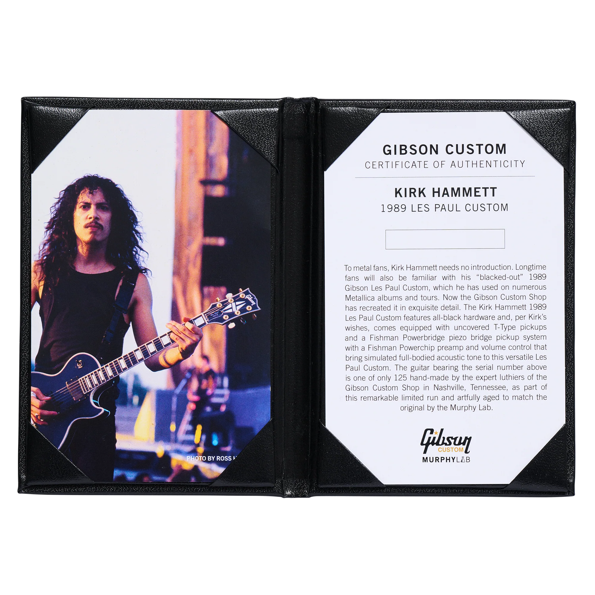 Gibson Custom Kirk Hammett 1989 Les Paul Custom, Ebony 9 Gibson Custom Kirk Hammett 1989 Les Paul Custom, Ebony