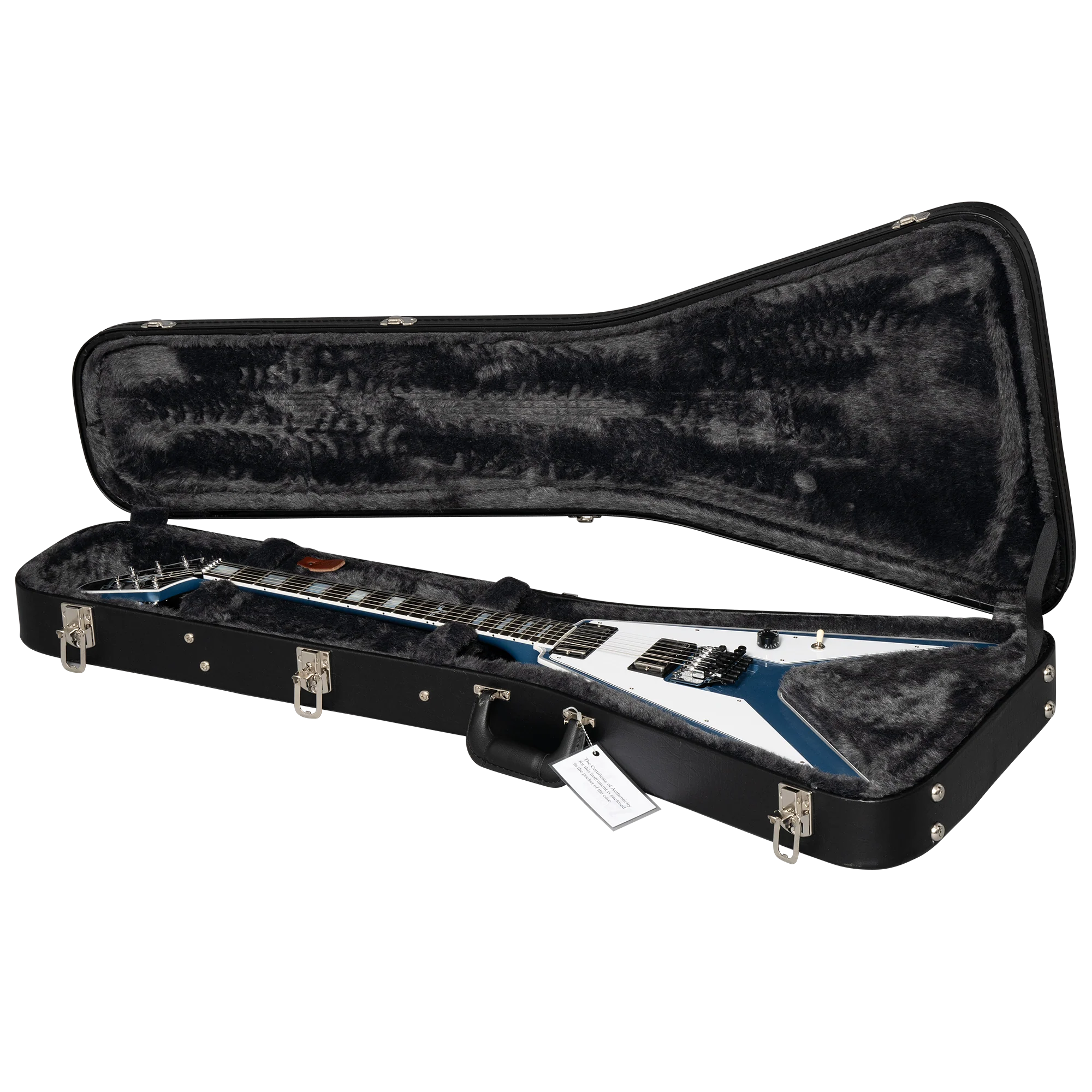 Gibson Custom Richie Faulkner Flying V Custom, Pelham Blue 11 Gibson Custom Richie Faulkner Flying V Custom, Pelham Blue