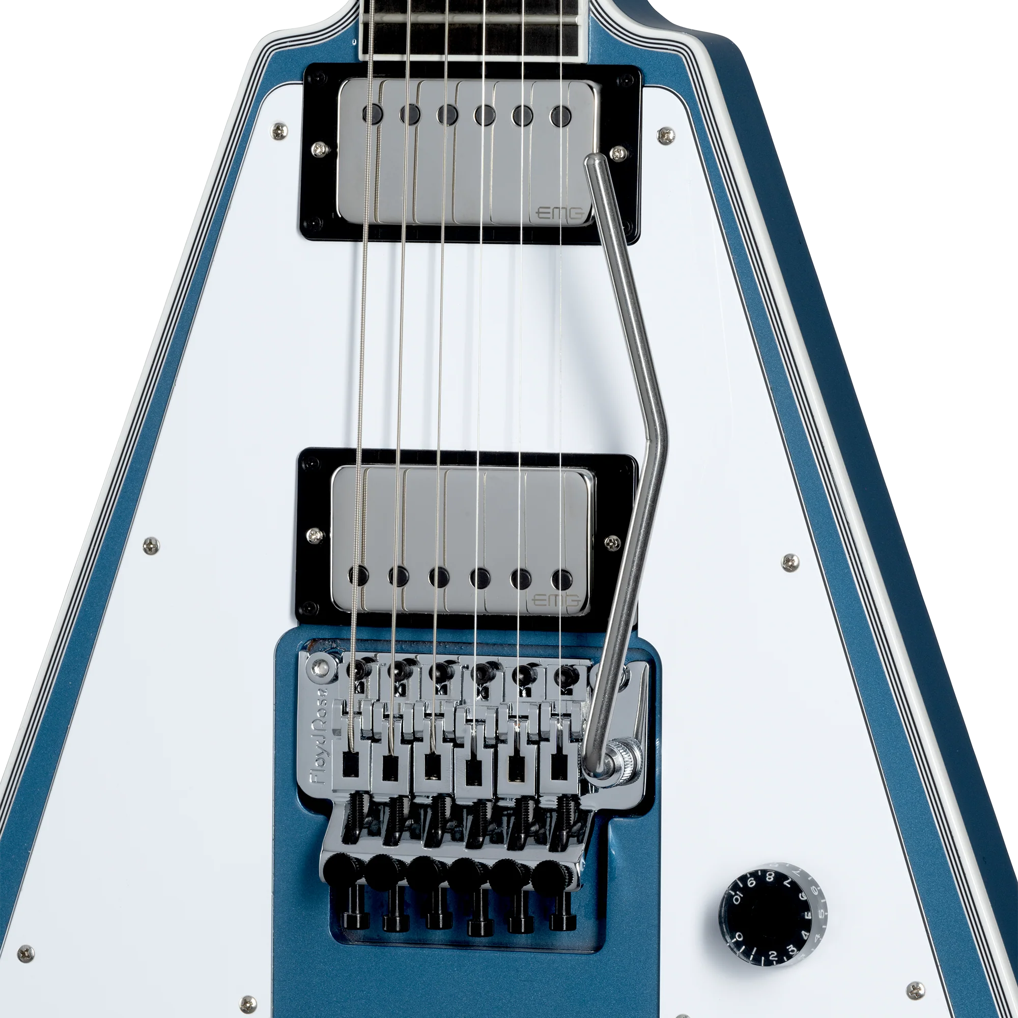 Gibson Custom Richie Faulkner Flying V Custom, Pelham Blue 5 Gibson Custom Richie Faulkner Flying V Custom, Pelham Blue