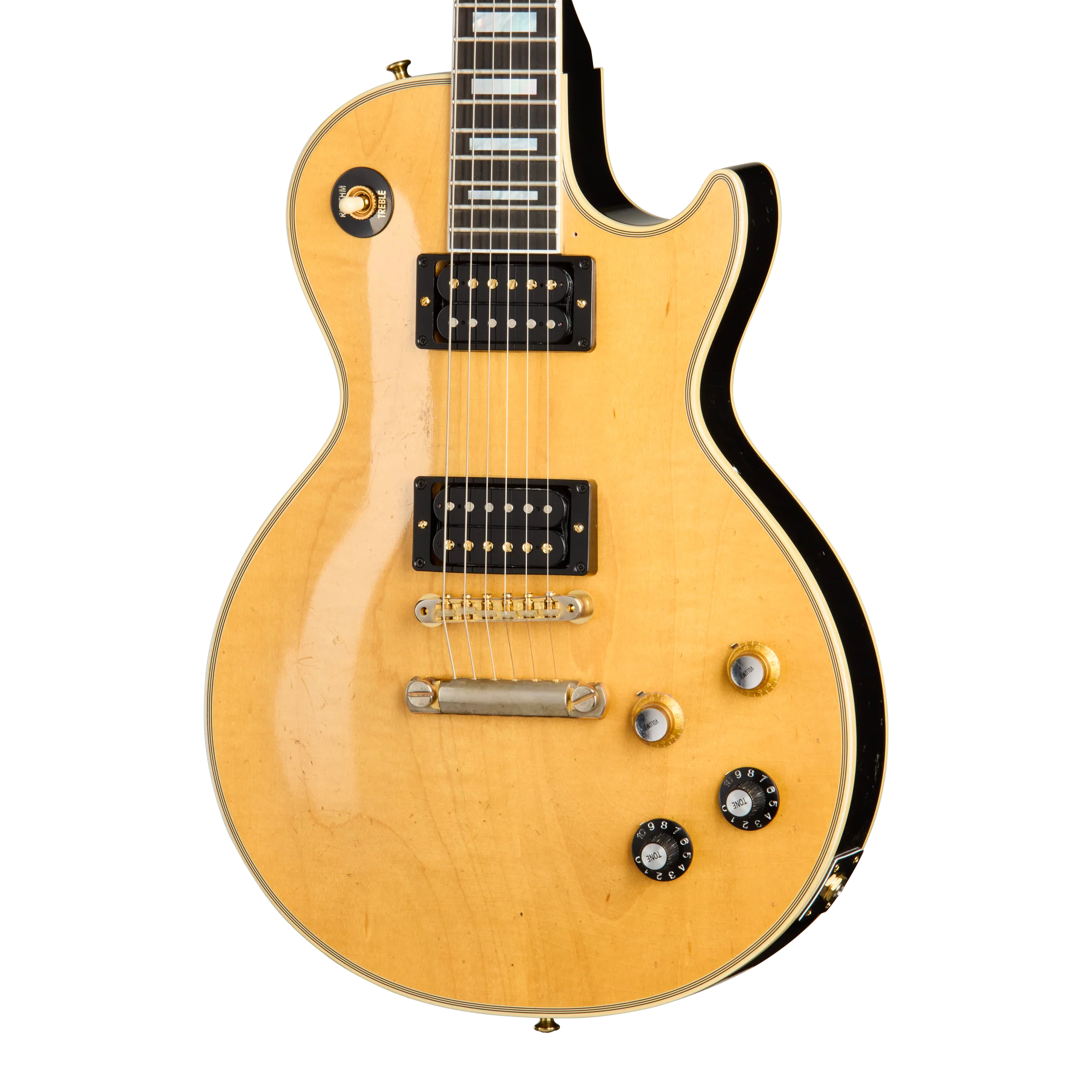 Gibson Custom Mick Ronson 1968 Les Paul Custom Collector's Edition, Antique Natural/Ebony